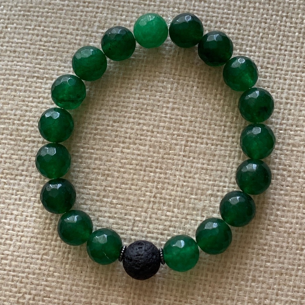 Set of 3 Lava Stone Bracelet